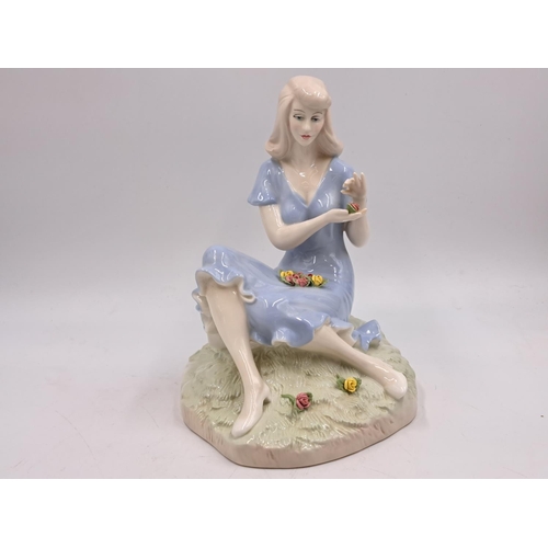 290 - Two Royal Doulton Reflection figurines, Summer Rose HN 3085 and Rose Arbour HN 3145