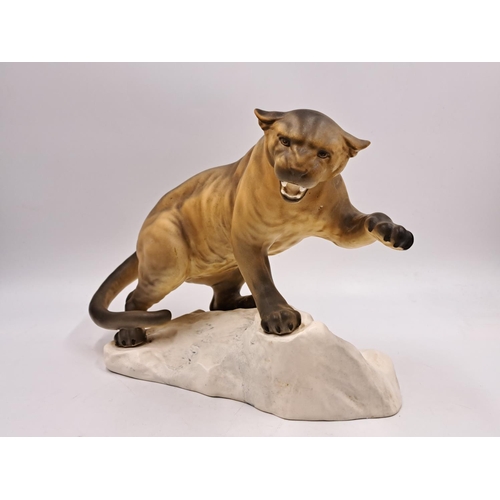 299 - A Beswick Puma on Rock figurine - no. 1702