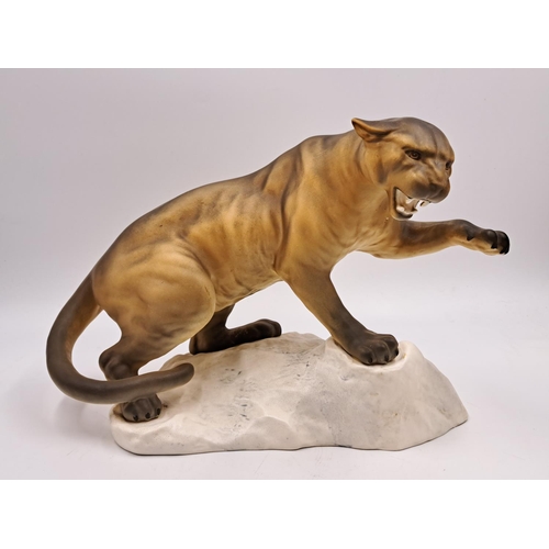 299 - A Beswick Puma on Rock figurine - no. 1702