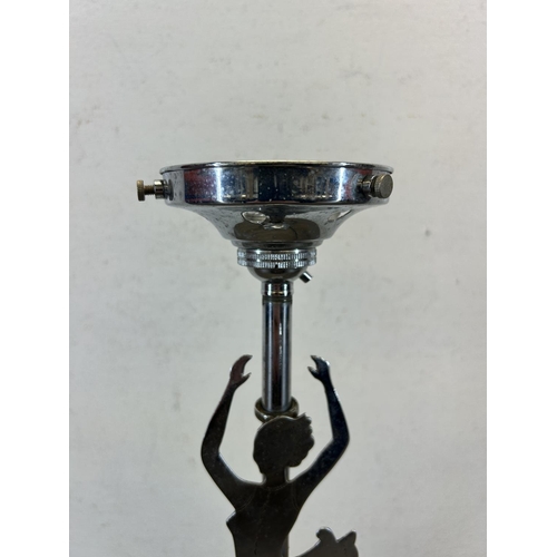 499 - A mid 20th century chrome plated Ballerina table lamp - approx. 32.5cm high