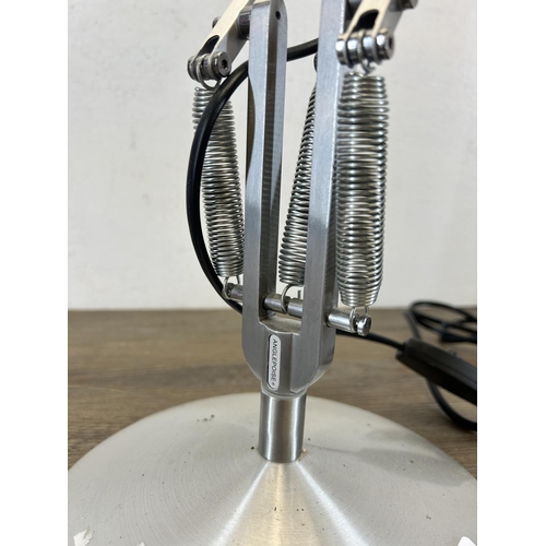 500 - A contemporary Anglepoise Type 75 brushed steel articulated desk lamp