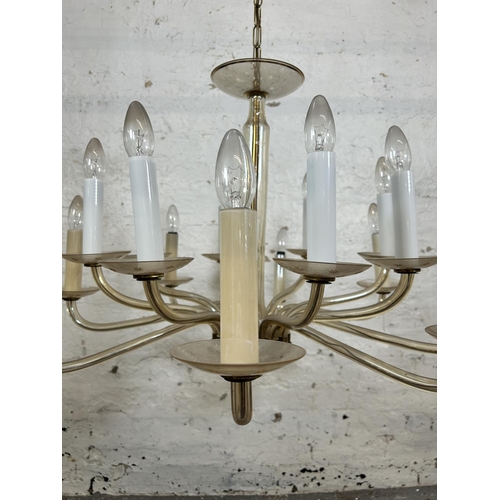 502 - A Christopher Wray sixteen branch glass chandelier