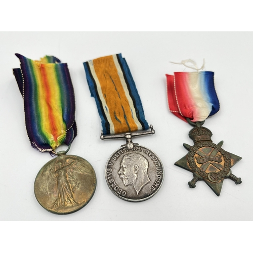 2024 - A WWI South African medal trio presented to Dvr. J.F.C. Stroebel S.A.S.C.-T.&R.