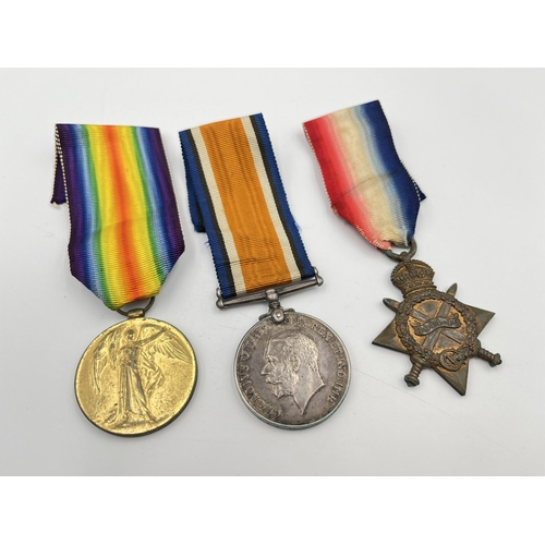 2025 - A WWI South African medal trio presented to Pte. W.A.S. Viny Standerton CDO.