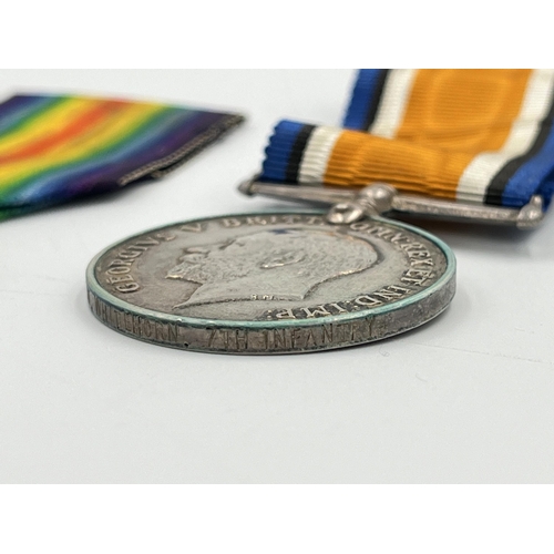 2026 - A WWI South African medal trio presented to Pte. B.W. Whithorn 7th Infantry