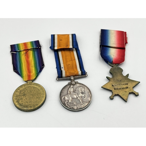 2026 - A WWI South African medal trio presented to Pte. B.W. Whithorn 7th Infantry