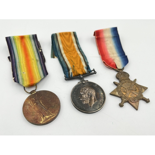 2028 - A WWI South African medal trio presented to Burg. J.S.H. Malan Carnarvon KDO.