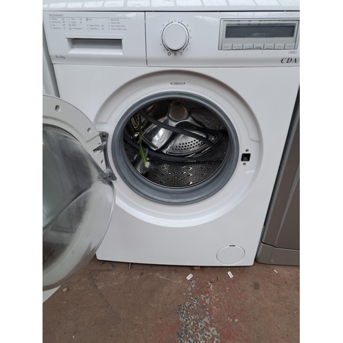 728 - A CDA CI860 freestanding condensing 8+6kg 1400rpm 60cm washer dryer