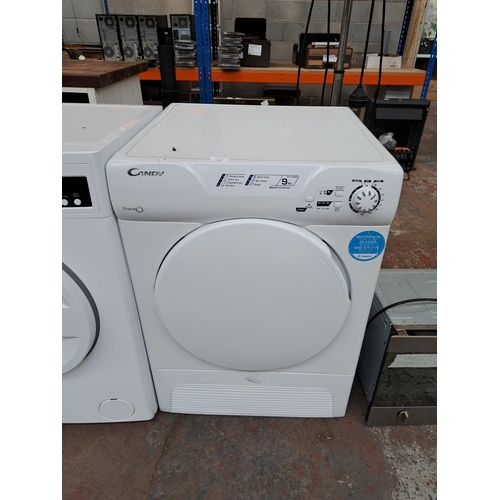 732 - A Candy GCC590NB 9kg 60cm sensor condensor tumble dryer