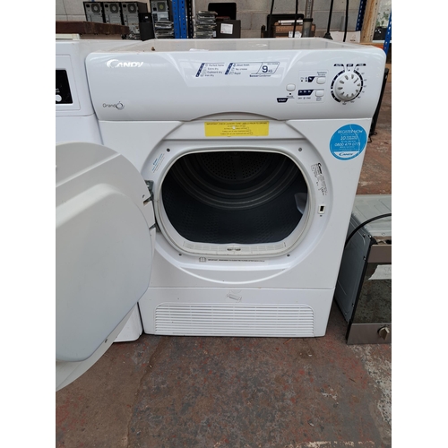 732 - A Candy GCC590NB 9kg 60cm sensor condensor tumble dryer