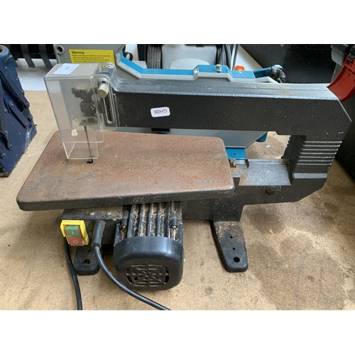 857 - Two items, one Black & Decker DN330-H2 band saw and one unbranded band saw