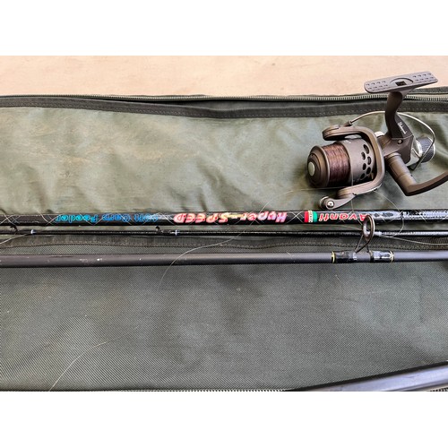 787 - A JRC rod carry bag containing XL Technique 3.60m carp rod, Shakespeare Omni 30RD reel and Avanti Hy... 