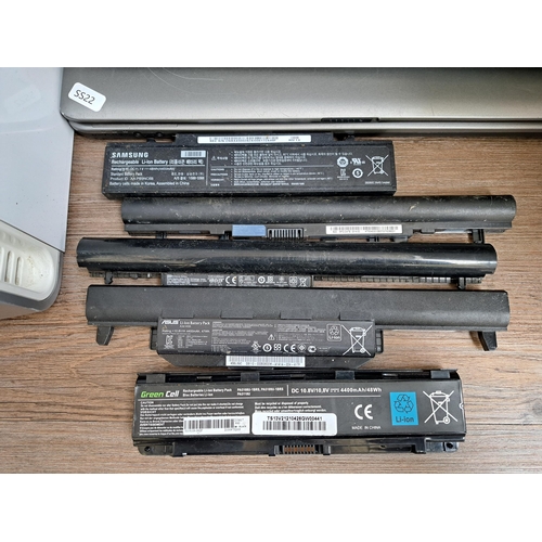 839 - Five laptops to include Advent 9617, Acer Aspire 5532, Lenovo G50-30 etc. together with two Dell des... 