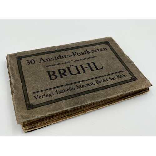 2029 - An early 20th century German postcard album from Bruhl