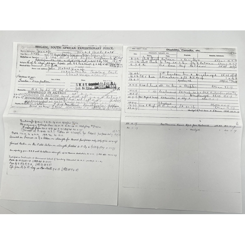 2052 - A WWI South African medal pair presented to A/Sjt. N.A. Jessop 2nd S.A.I. with printouts of associat... 