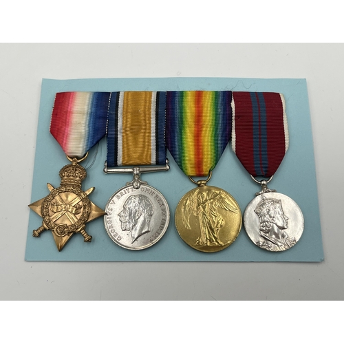 2053 - A WWI South African medal trio presented to Spr. J.H. Sprawson S.A.C.S.C. R.E. with printout of asso... 