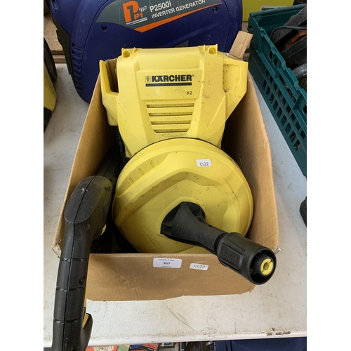 957 - A Karcher K2 compact pressure washer