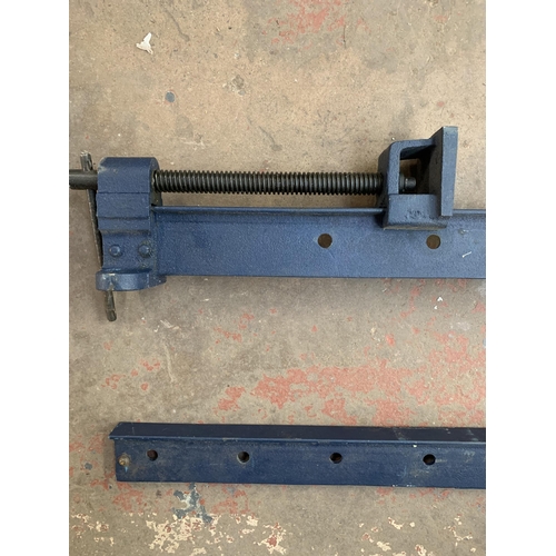 961 - Two Axminster sash clamps - approx. 183cm long