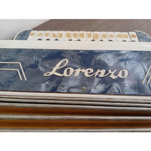 798 - A vintage Lorenzo 24 bass piano accordion