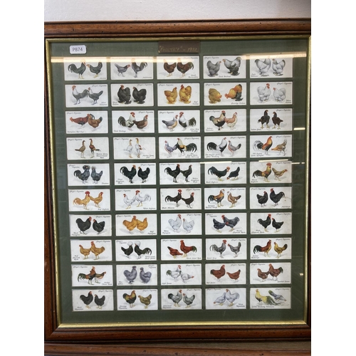 521 - Four framed cigarette card collections, two Player's, one Churchman's and one Wills's