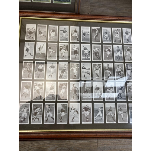 521 - Four framed cigarette card collections, two Player's, one Churchman's and one Wills's