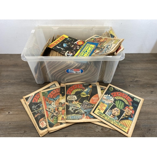 526 - A large collection of vintage 2000AD comics