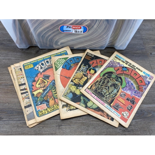 526 - A large collection of vintage 2000AD comics