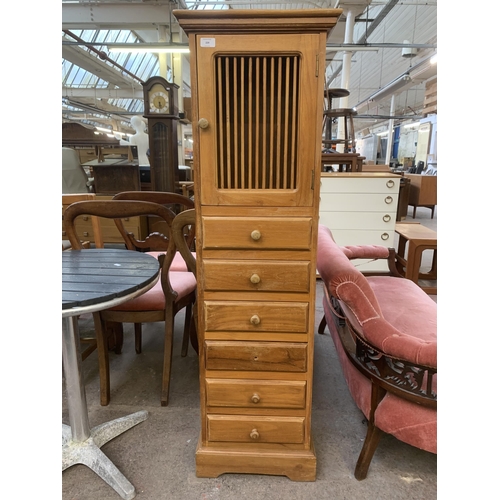 229 - An Indian hardwood cabinet - approx. 141cm high x 42cm wide x 28cm deep