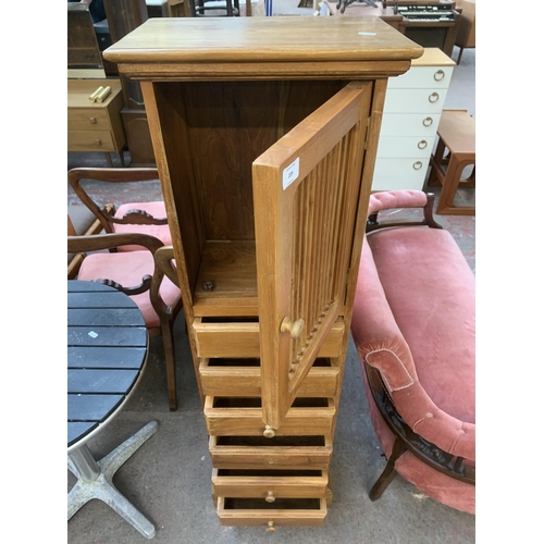 229 - An Indian hardwood cabinet - approx. 141cm high x 42cm wide x 28cm deep