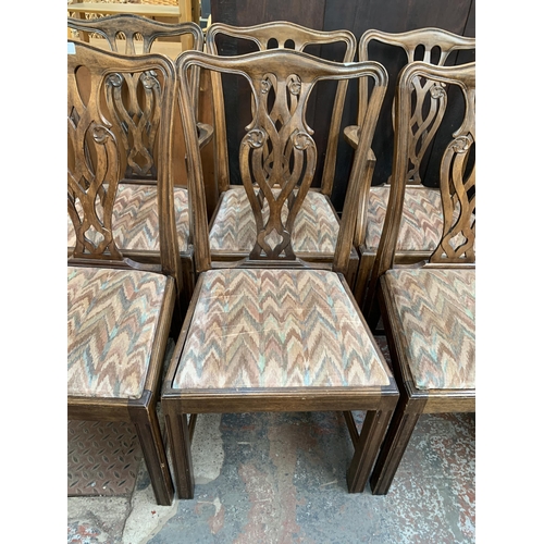 278 - Six Georgian style mahogany dining chairs