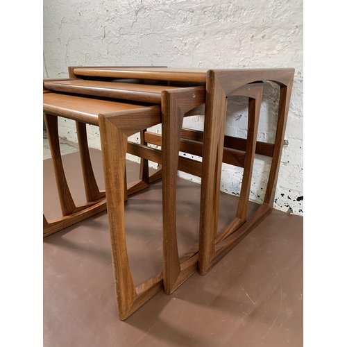 288 - A mid 20th century G Plan Quadrille teak nest of tables - approx. 49cm high x 53cm wide x 43cm deep