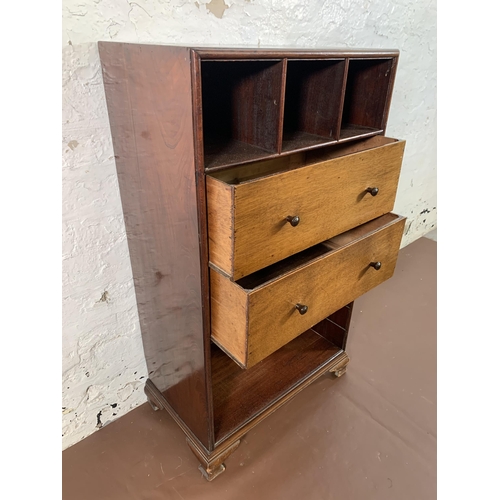 71 - An Edwardian mahogany cabinet - approx. 93cm high x 52cm wide x 30cm deep