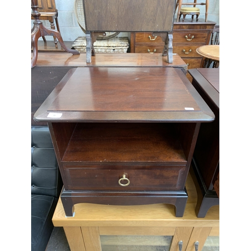 91 - Two Stag Minstrel mahogany bedside cabinets