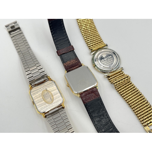 2283 - Three quartz wristwatches, one boxed Accurist, one Seiko and one Jowissa