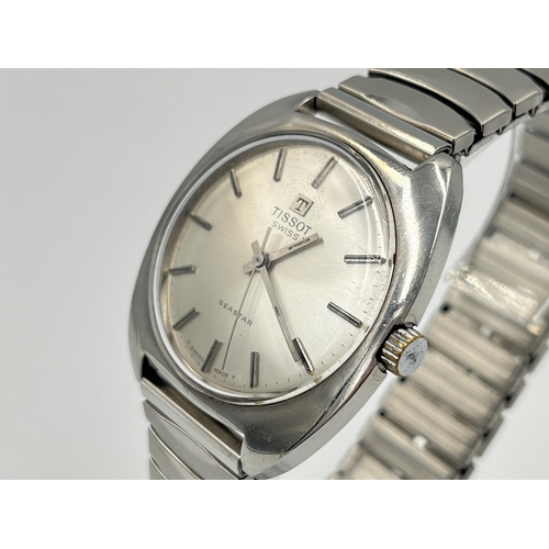 2285 - A mid 20th century Tissot Seastar cal. 781-1 mechanical 'C' shape 37mm men's wristwatch - ref. 41-42... 