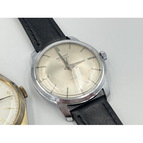 2287 - Two mid 20th century mechanical men's wristwatches, one Freba DeLuxe and one Reliont Incabloc