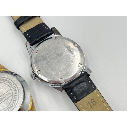 2287 - Two mid 20th century mechanical men's wristwatches, one Freba DeLuxe and one Reliont Incabloc