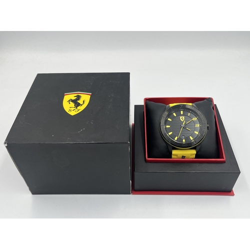 2288 - A boxed Ferrari Scuderia quartz 48mm men's wristwatch - ref. SF.16.1.34.0091