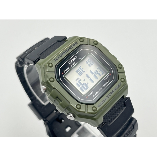 2289 - A boxed Casio W-218H Illuminator digital 42mm men's wristwatch