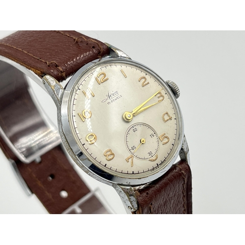 2292 - A mid 20th century Avia 15 jewels mechanical men's wristwatch