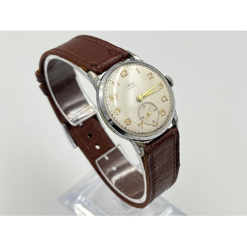 2292 - A mid 20th century Avia 15 jewels mechanical men's wristwatch