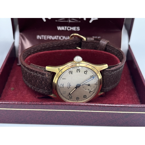 2295 - Two boxed Rotary wristwatches, one mid 20th century mechanical field watch and one quartz LB03004/02