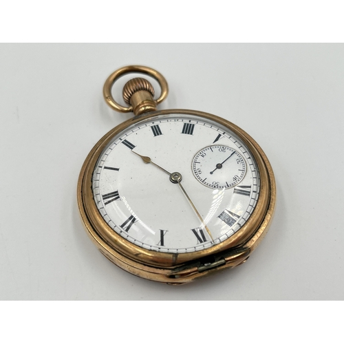 2298 - A late 19th/early 20th century Waltham full hunter hand wind pocket watch