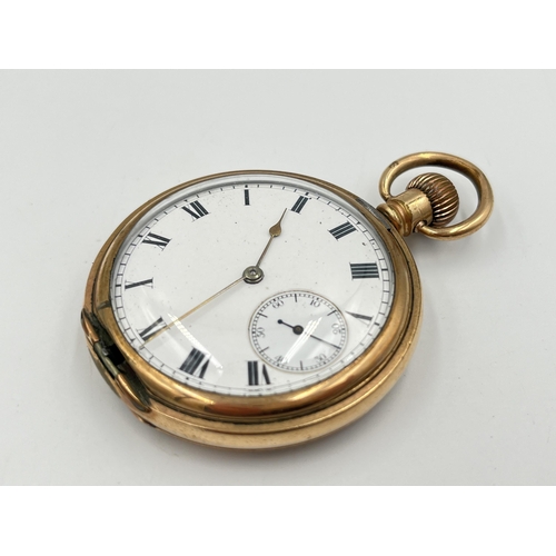 2298 - A late 19th/early 20th century Waltham full hunter hand wind pocket watch