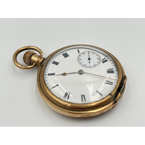 2298 - A late 19th/early 20th century Waltham full hunter hand wind pocket watch