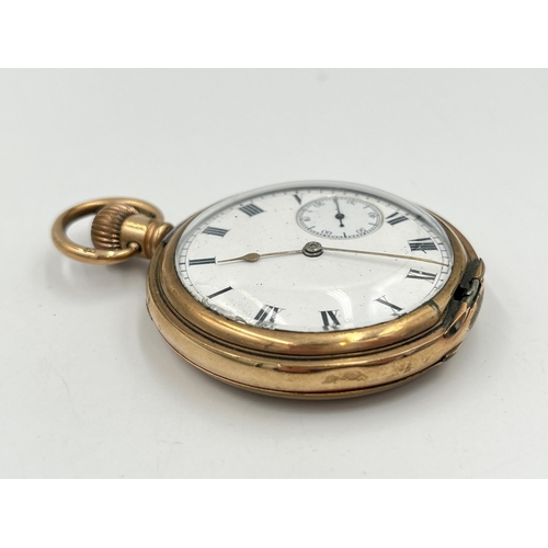 2298 - A late 19th/early 20th century Waltham full hunter hand wind pocket watch