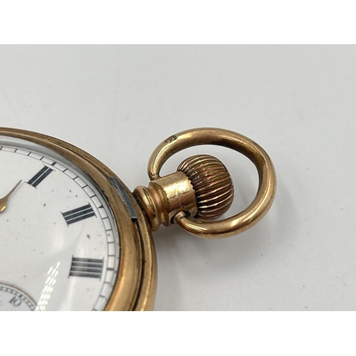 2298 - A late 19th/early 20th century Waltham full hunter hand wind pocket watch