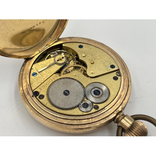 2299 - A late 19th/early 20th century Lancashire Watch Co. Prescot full hunter hand wind pocket watch