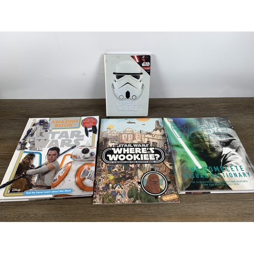 481 - Seven pieces of Star Wars memorabilia to include The Force Awakens metal lunchbox, 2005 Hasbro inter... 