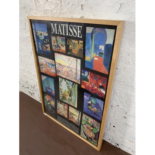 657 - A framed Matisse print - approx. 105cm high x 73cm wide